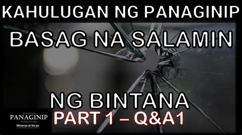 aksidenteng nabasag ang salamin|Nanaginip tungkol sa basag na salamin .